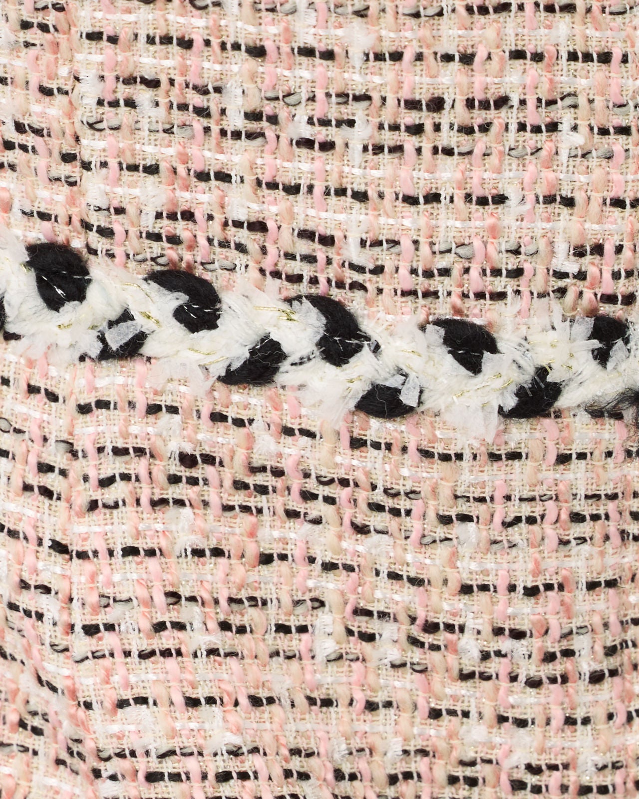 Bernette Short Sleeve Boucle Shift Dress In Ribbon Stripe Boucle
