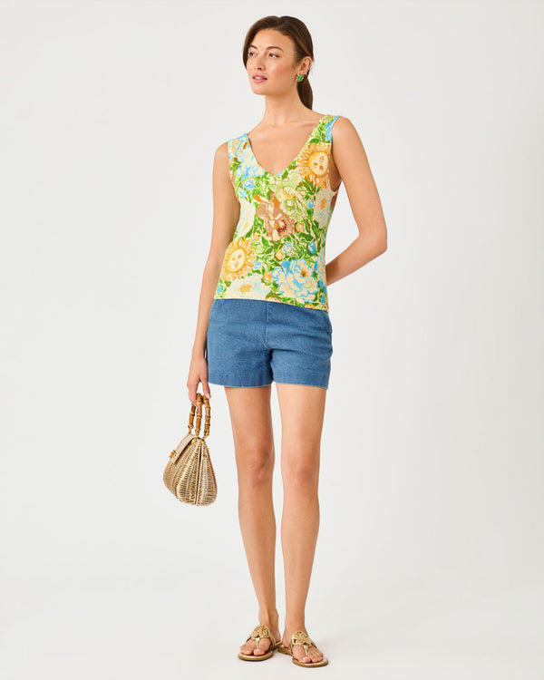 Pollyanne Sweater Tank In Sympeony