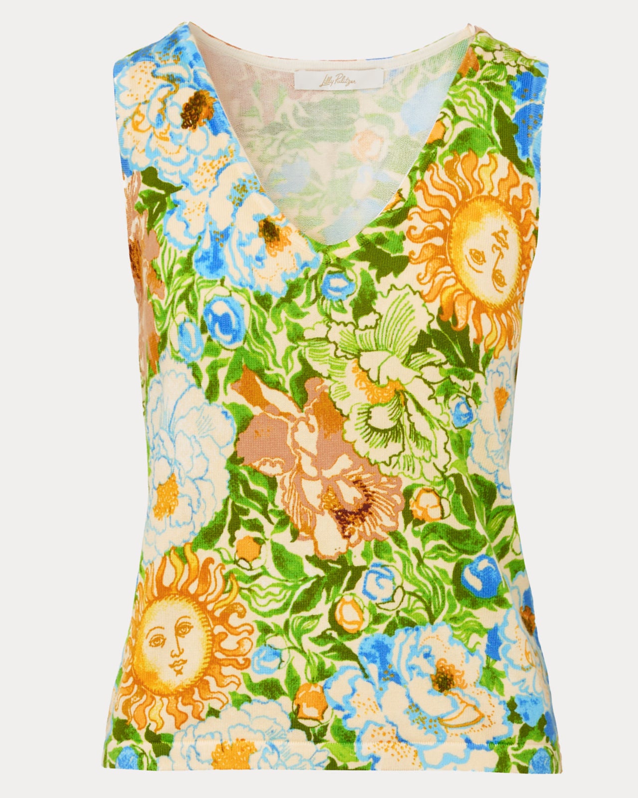 Pollyanne Sweater Tank In Sympeony
