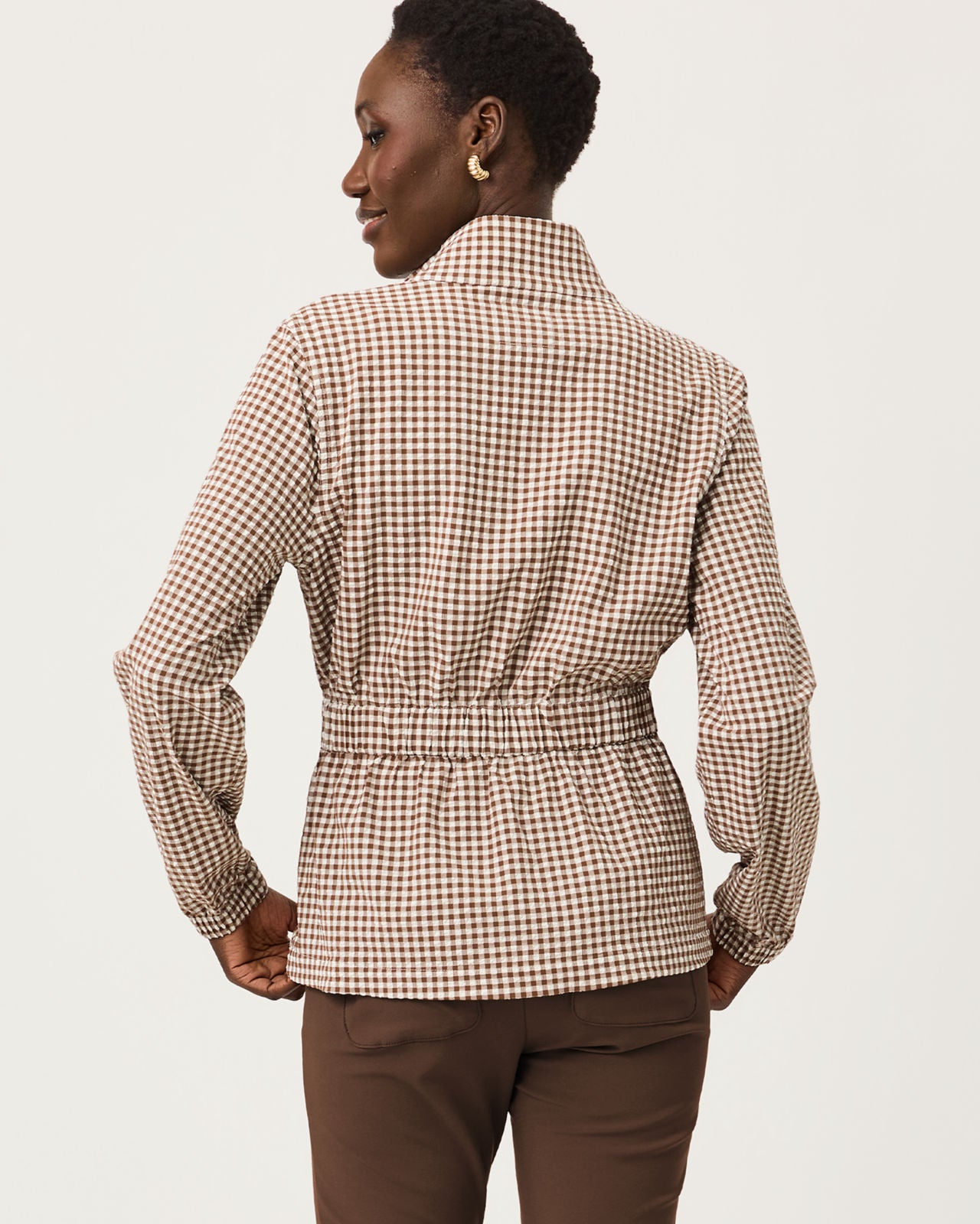 Ainsley Jacket In Coco Beach Gingham