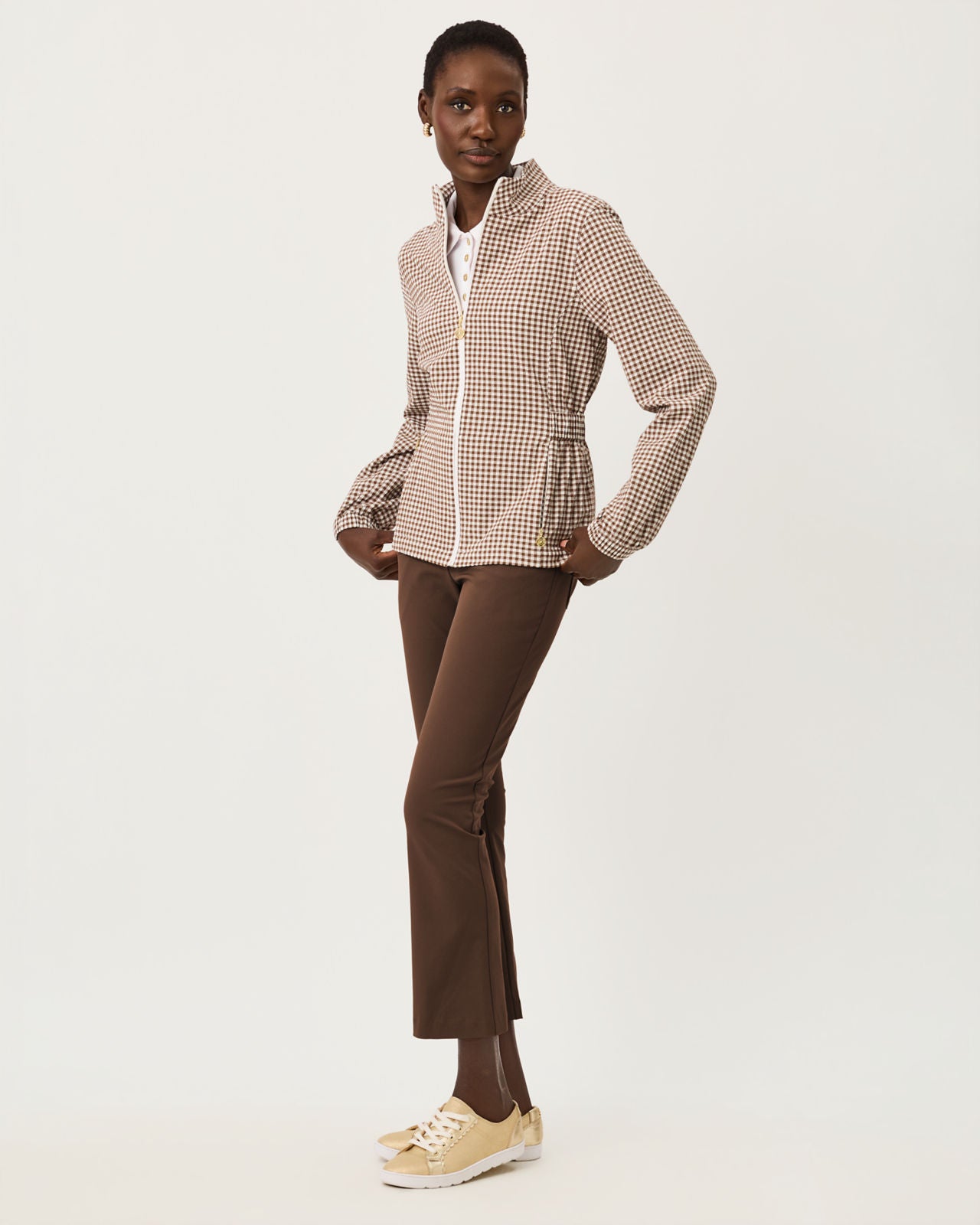 Ainsley Jacket In Coco Beach Gingham
