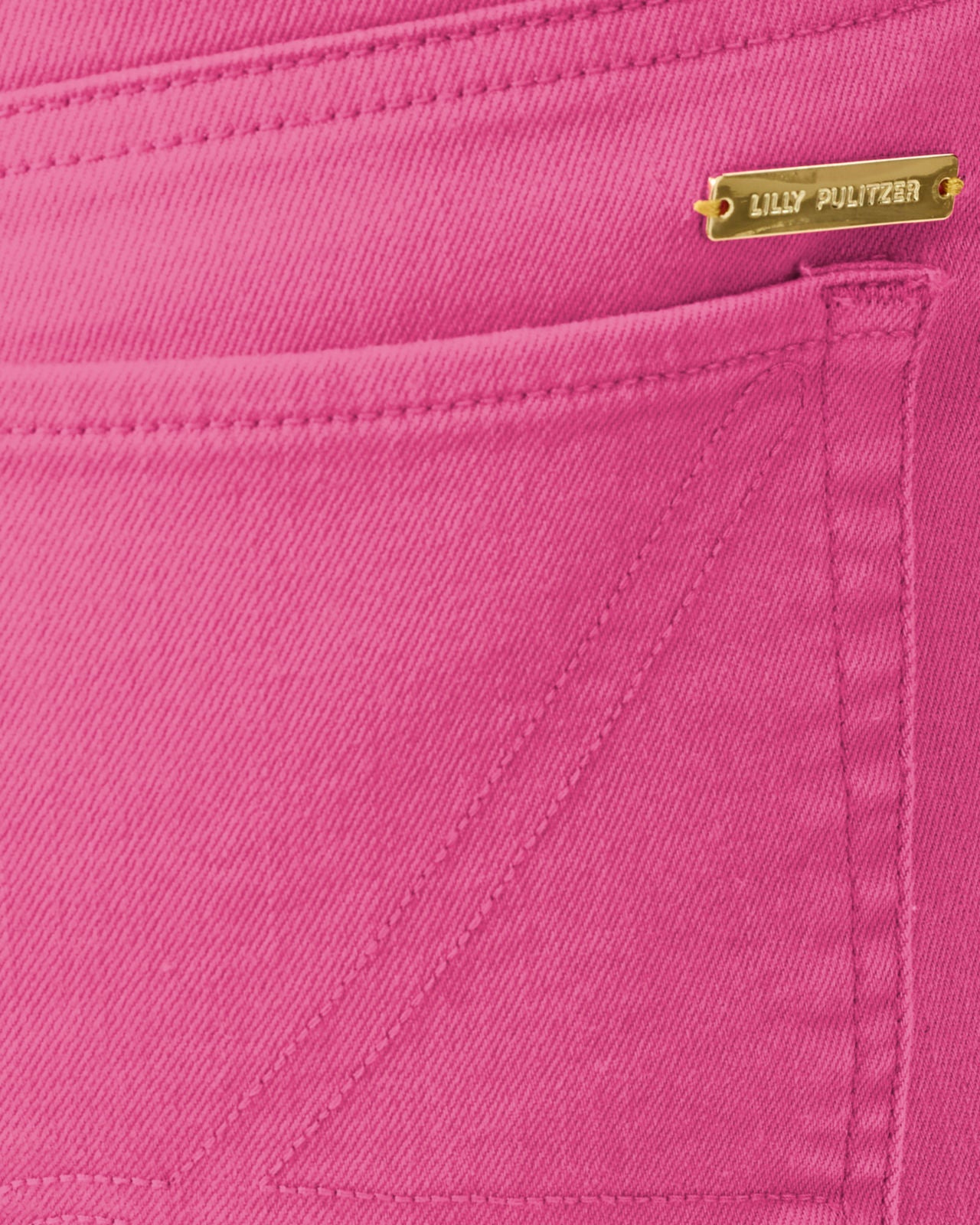 Lindessa High Rise Crop Jean In Pink Aster
