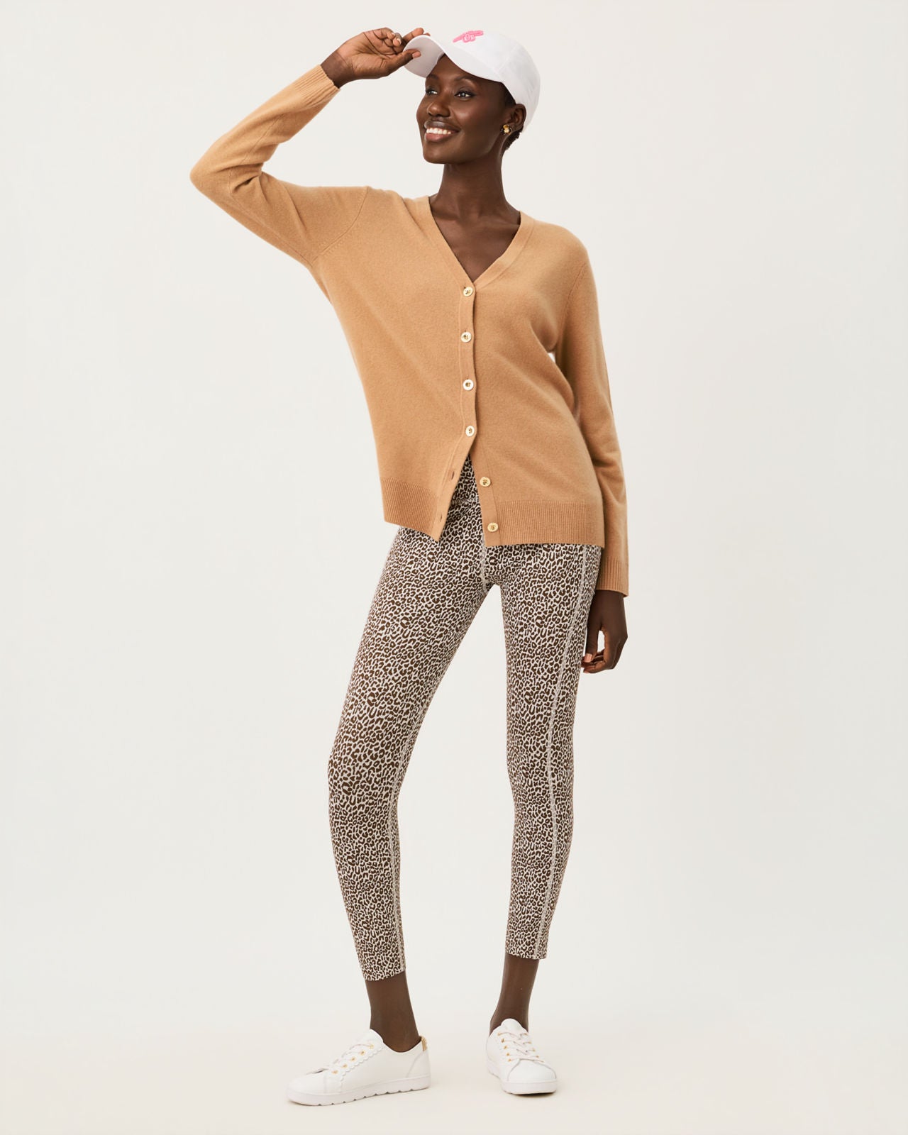 Endurance High Rise Midi In Twisted Up Active Jacquard