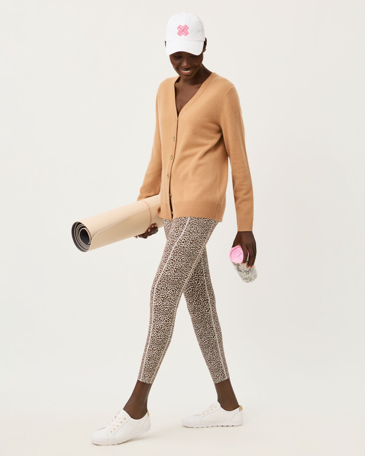 Endurance High Rise Midi In Twisted Up Active Jacquard