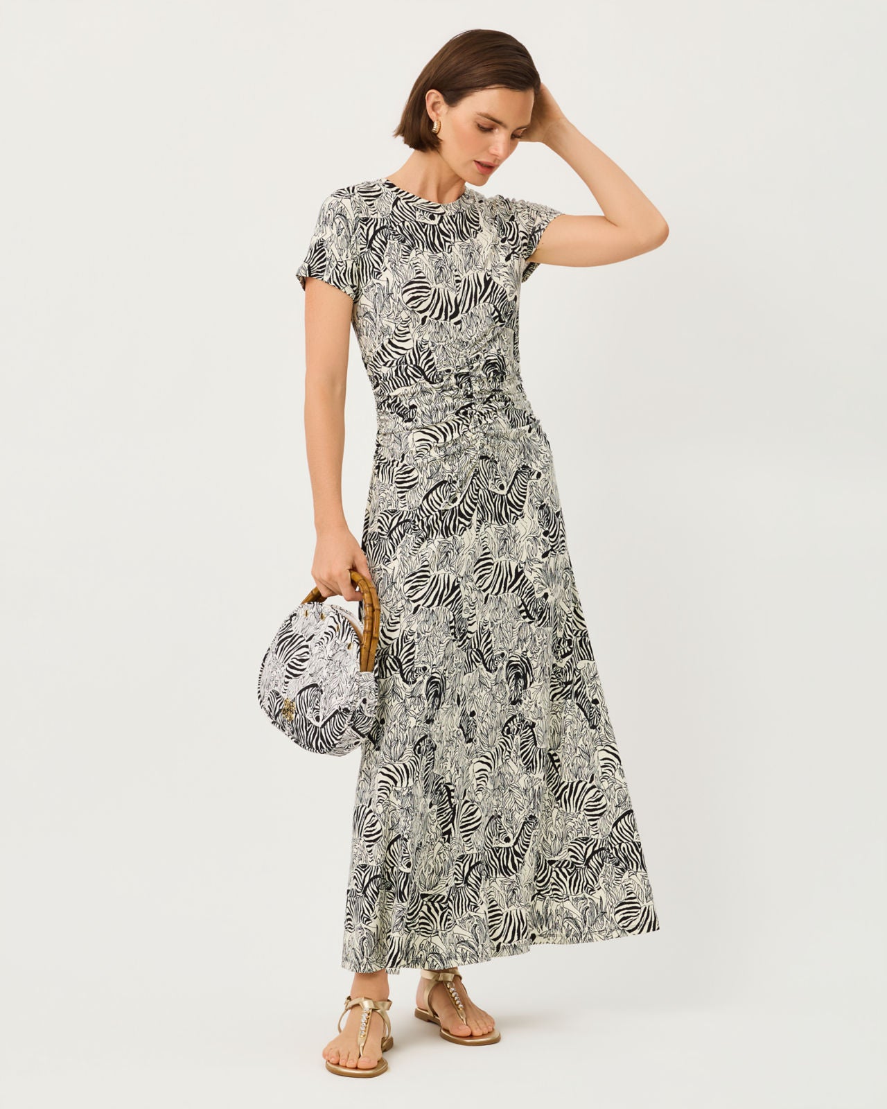 Alma Midi Dress UPF 50+ In Coconut Z