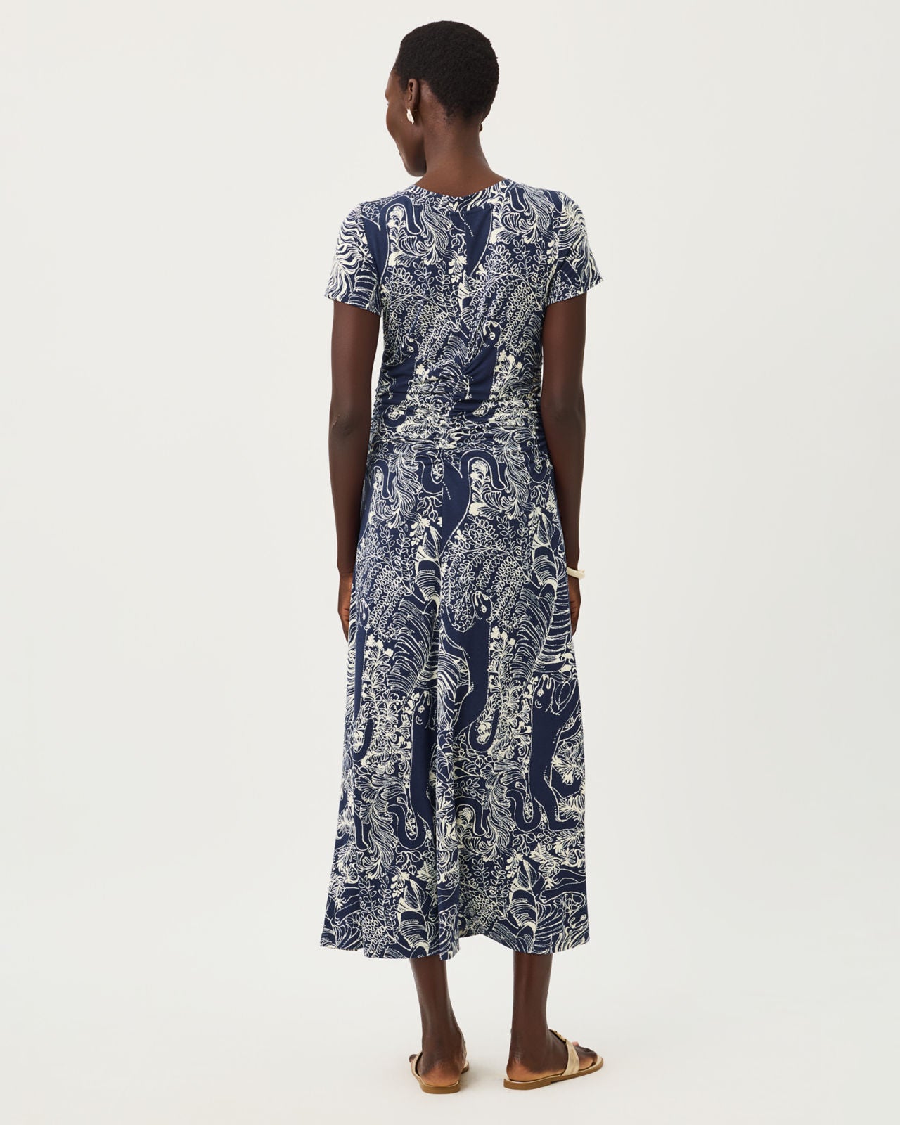 Alma Midi Dress UPF 50+ In Palm Prowl