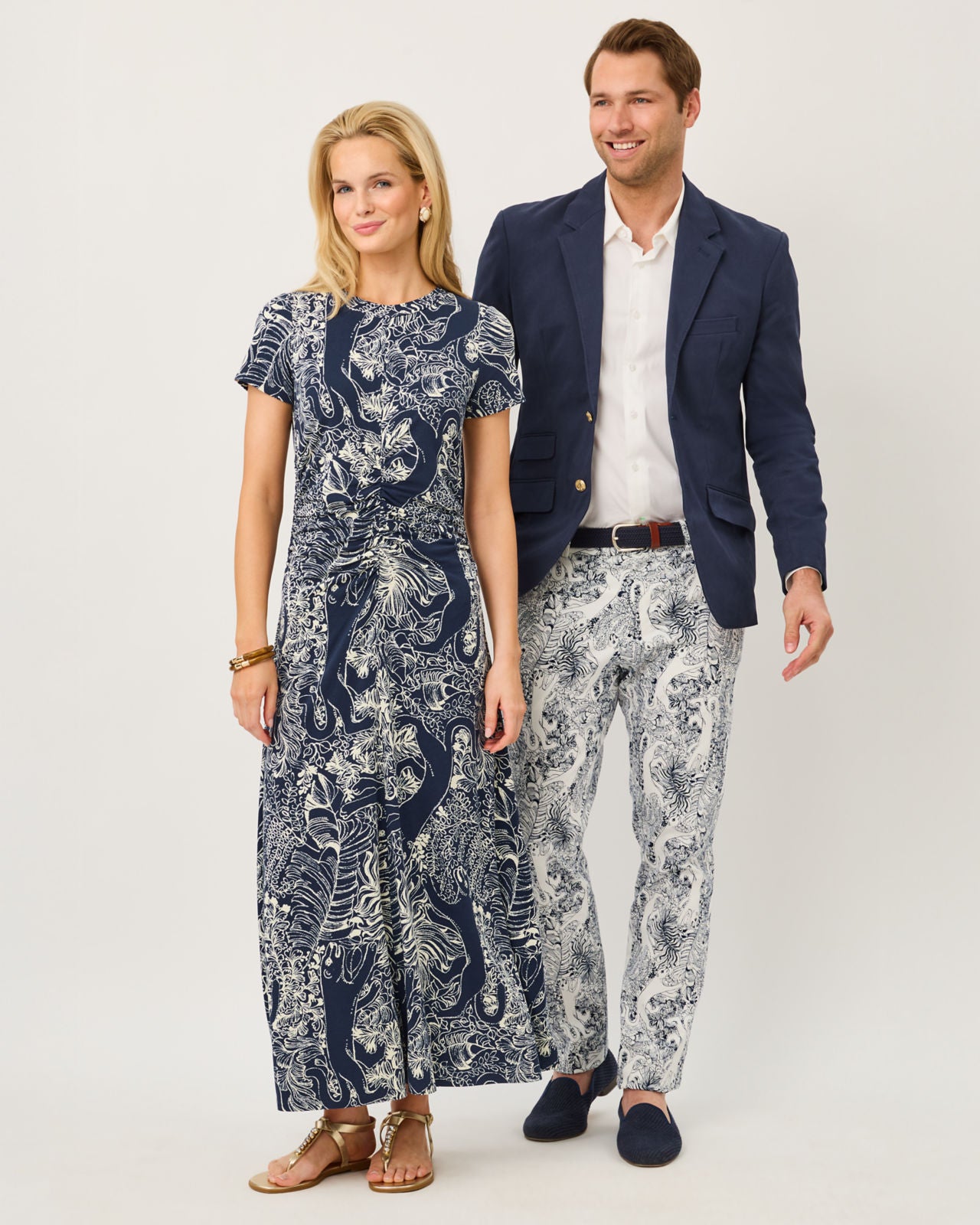 Alma Midi Dress UPF 50+ In Palm Prowl