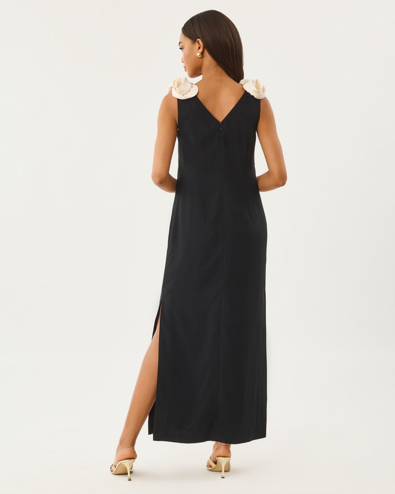 Roslind Maxi Dress In Noir