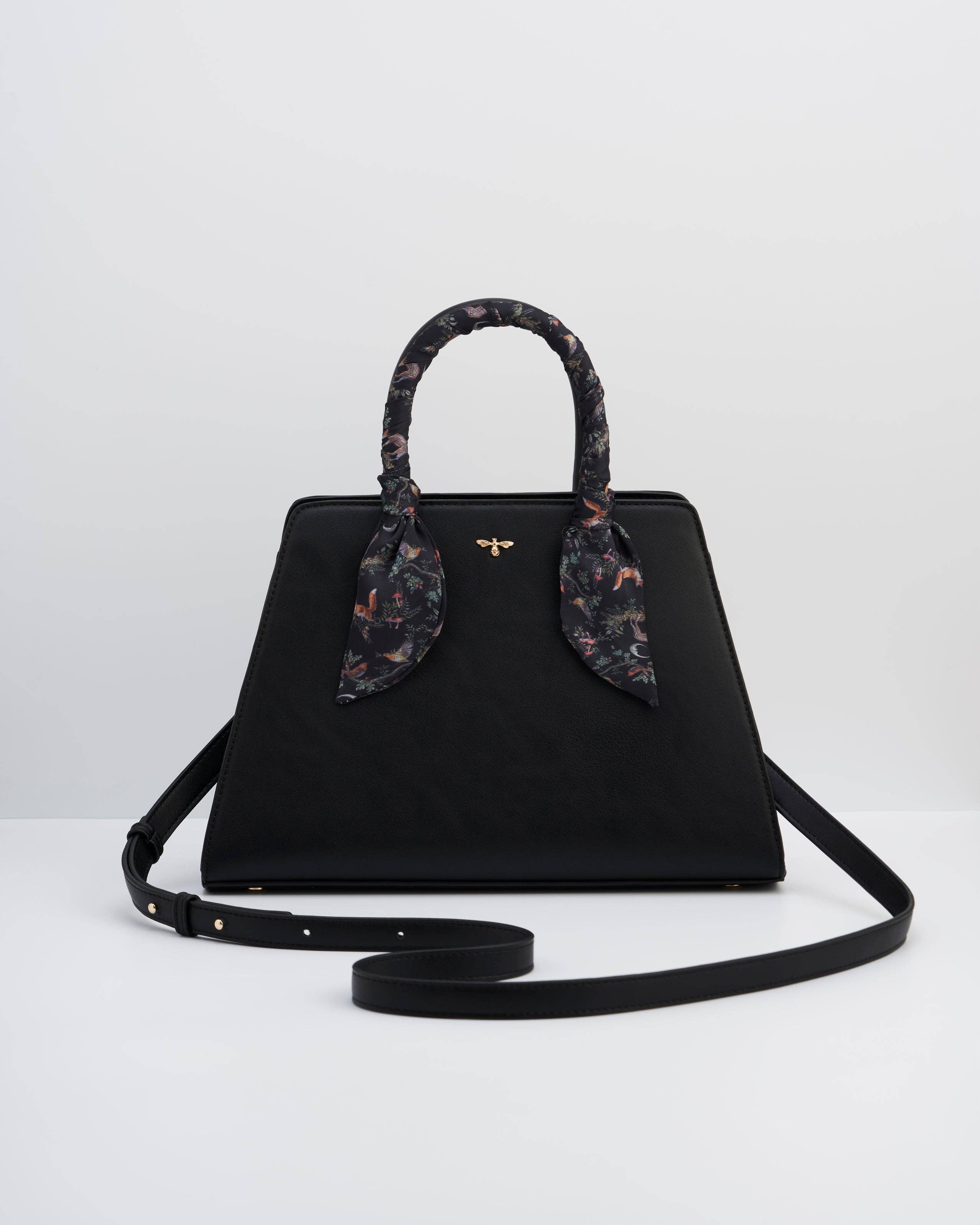 Black Structured Tote