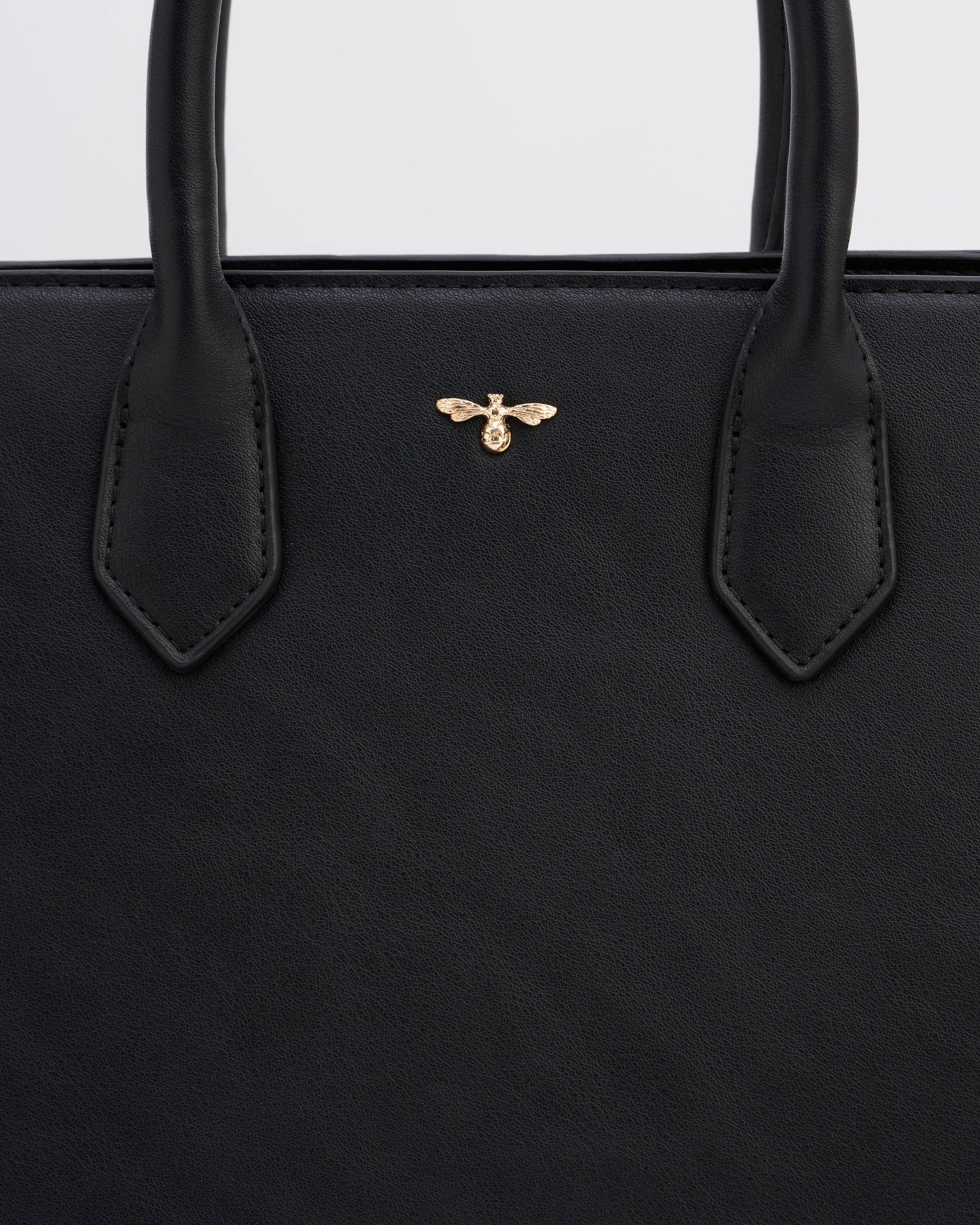 Black Structured Tote