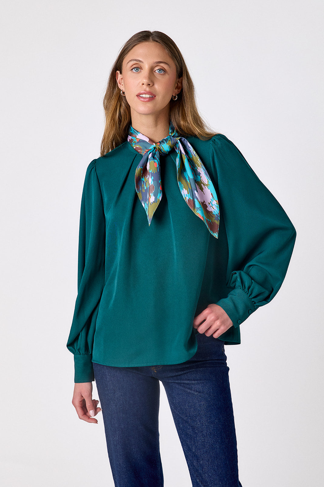 Estelle Top in Verdigris