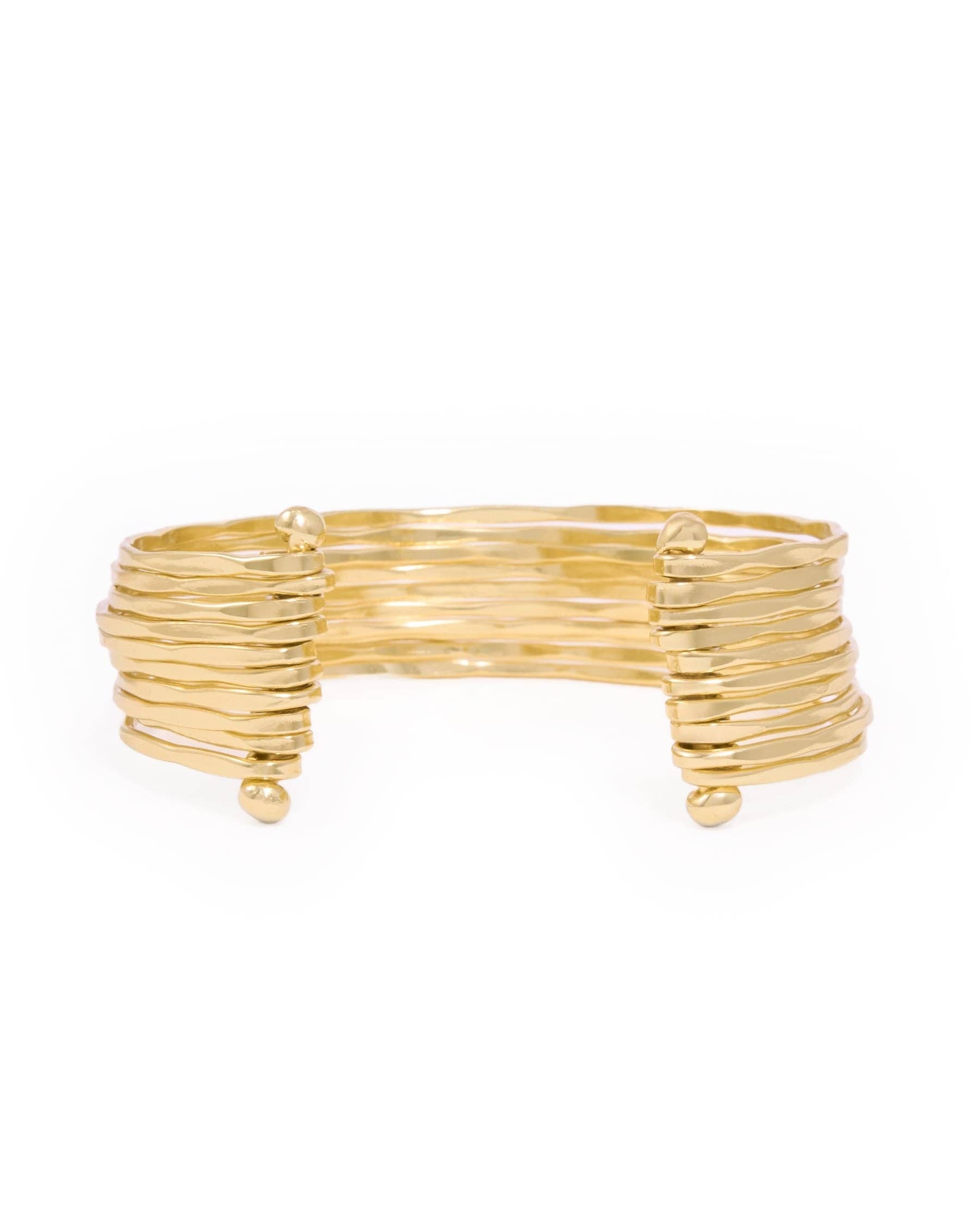 Louisa Multi Strand Cuff in Brass
