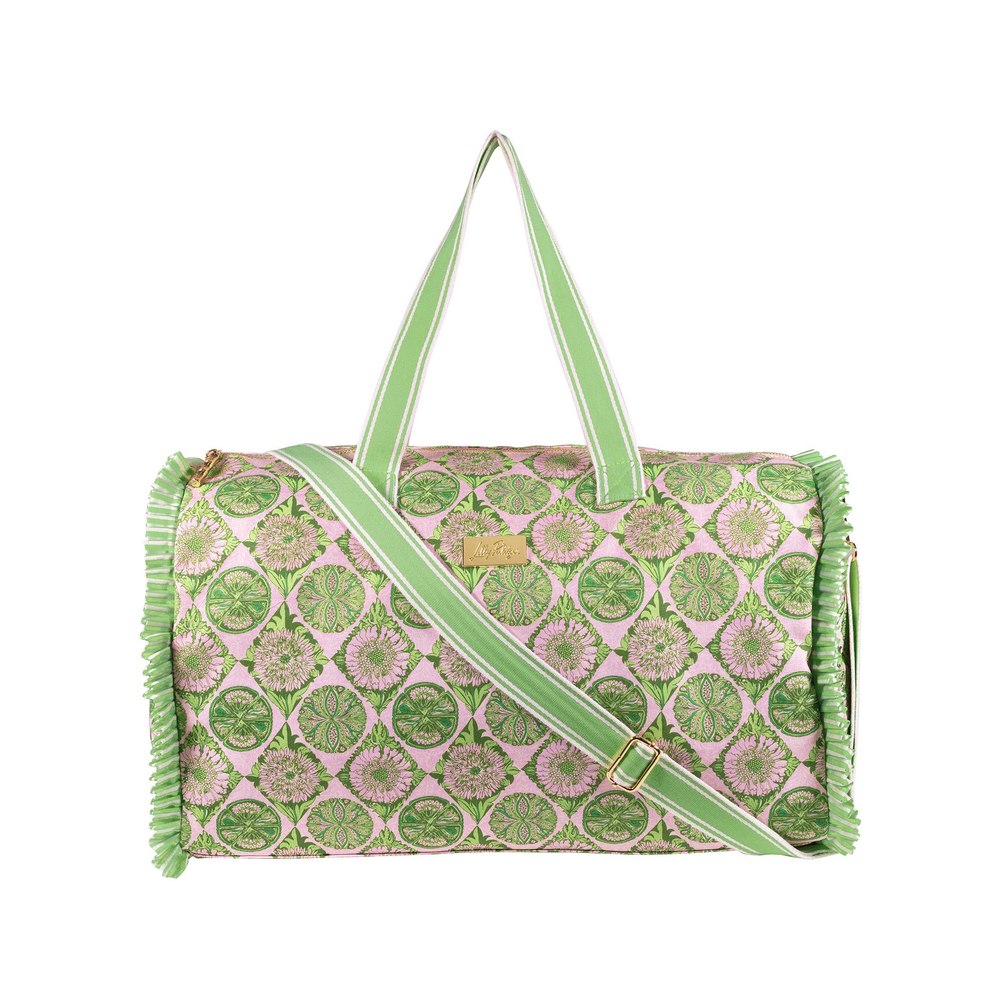 Duffle Tote, Tropical Tiles