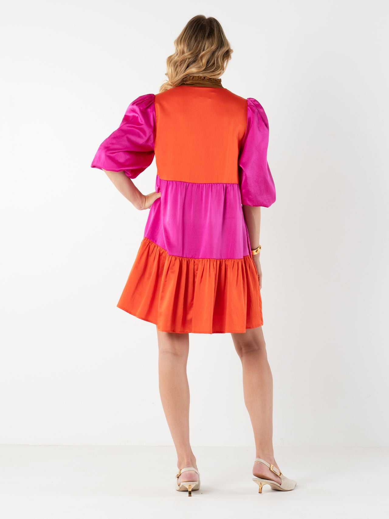 Sadie Dress in Venetian Colorblock