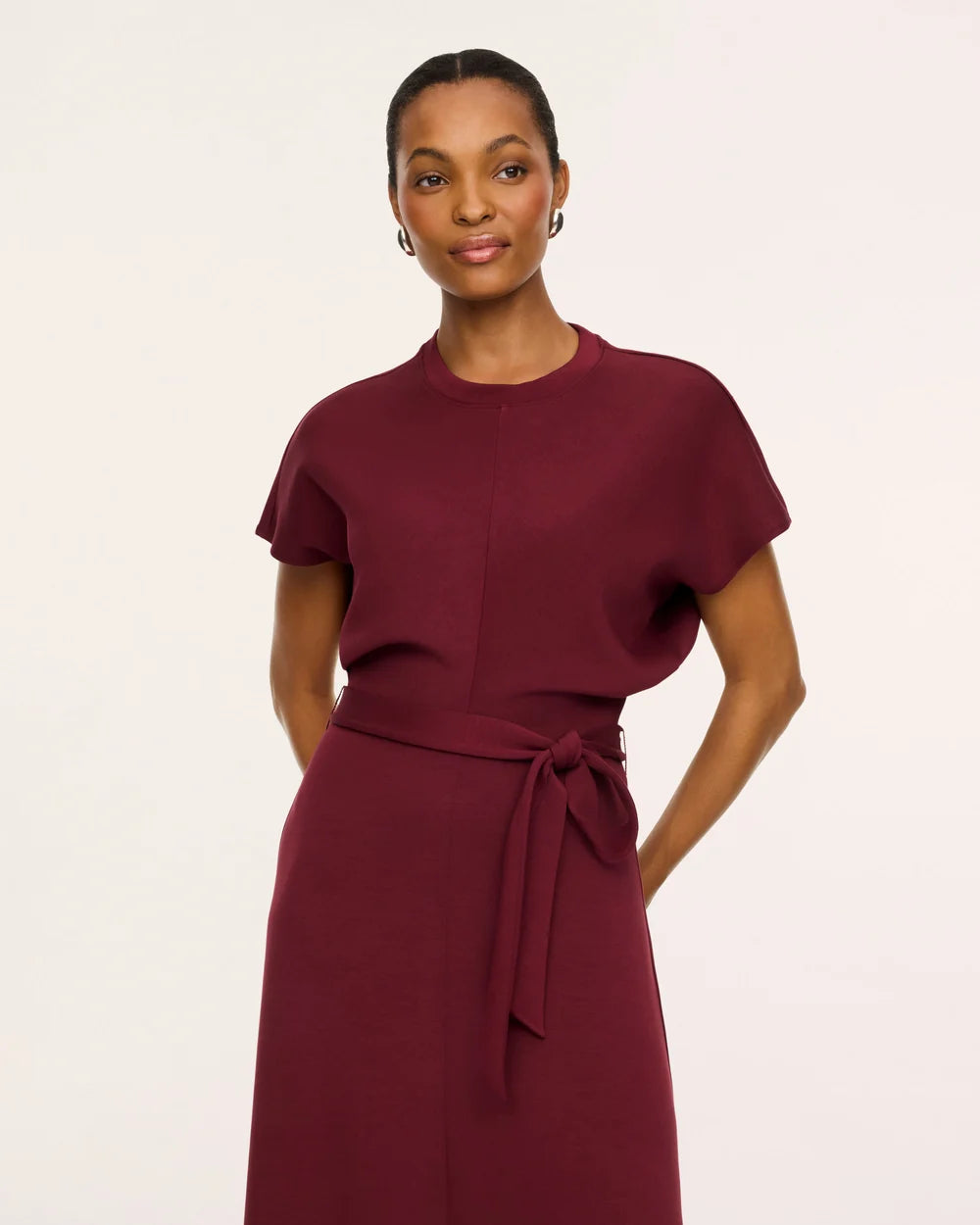 Spanx Airessentials Draped Tie-Waist Maxi Dress