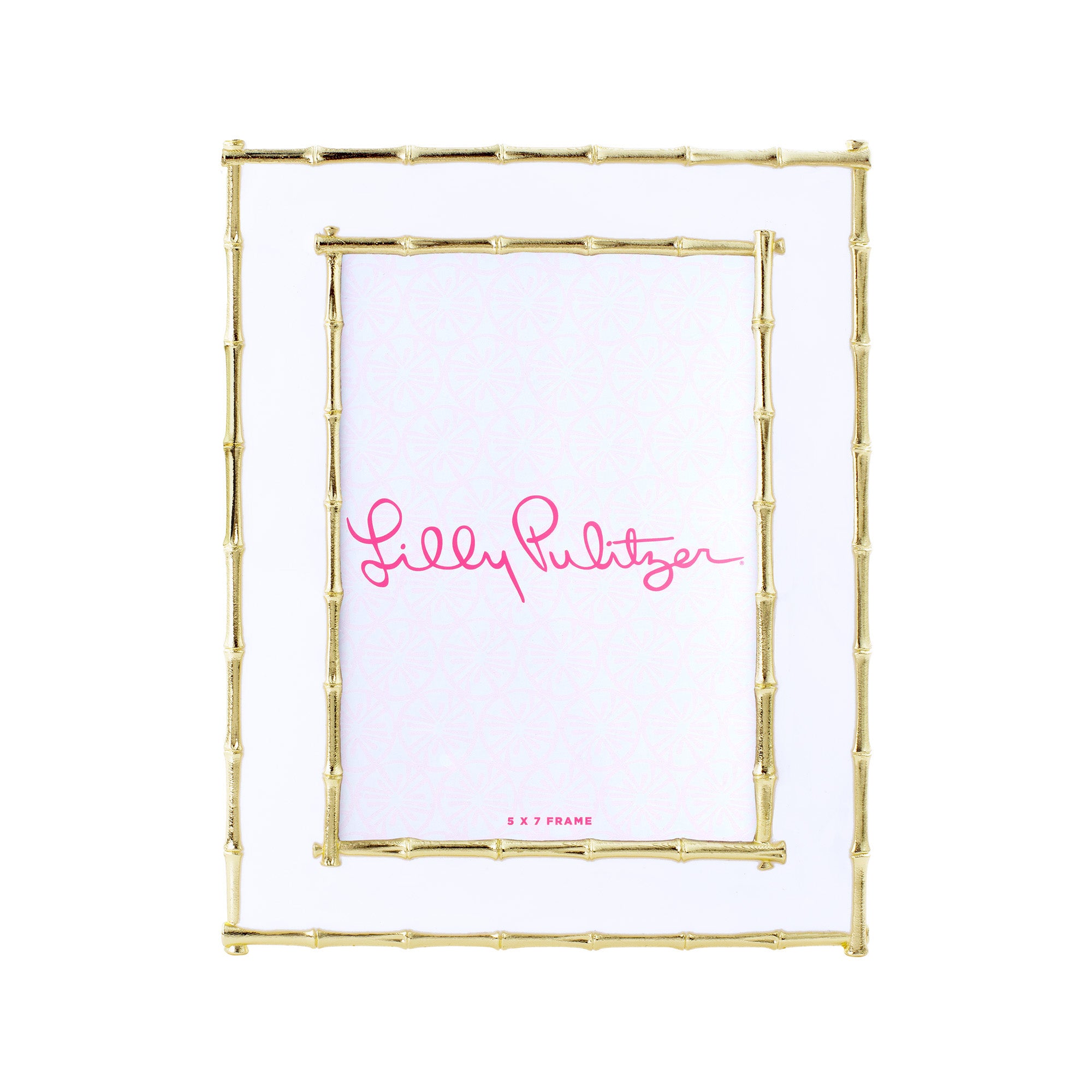 White Bamboo 5x7  Picture Frame