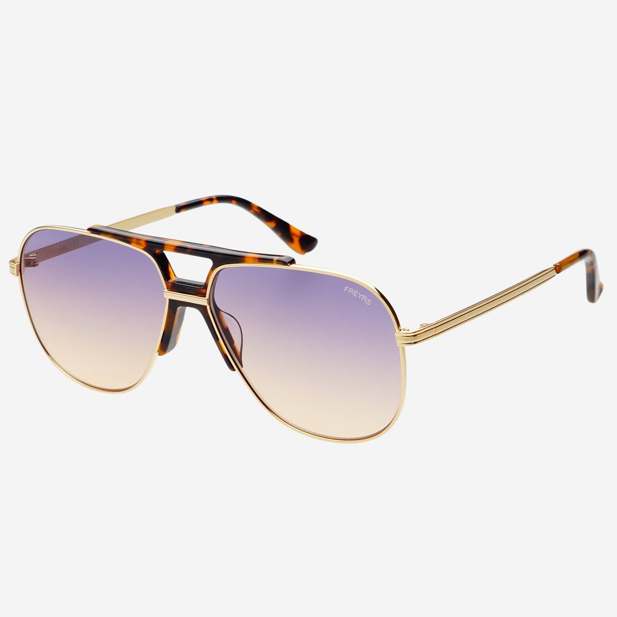 Logan Aviator Unisex Sunglasses in Sunrise