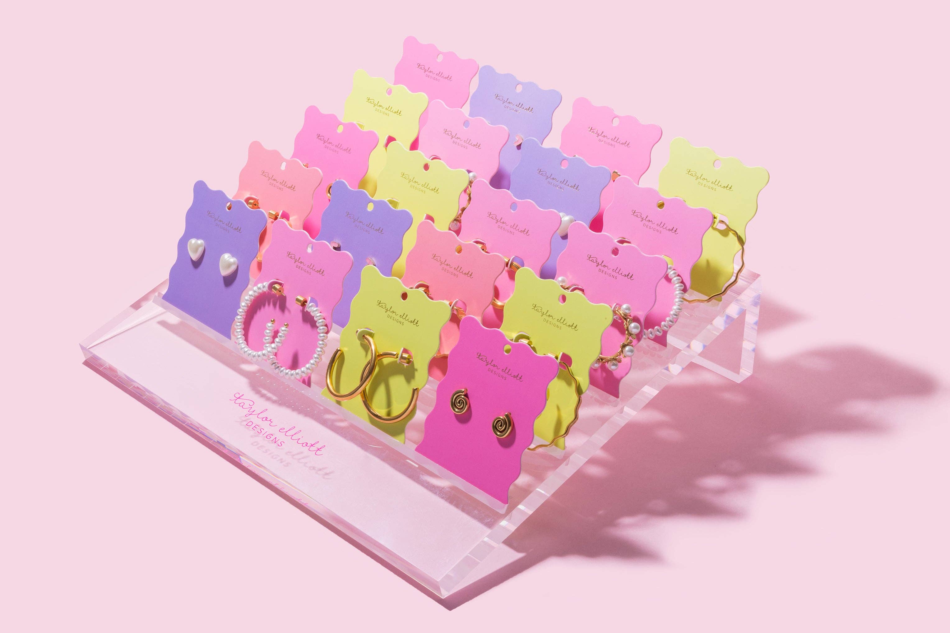 Katie Colorful Heart Earrings