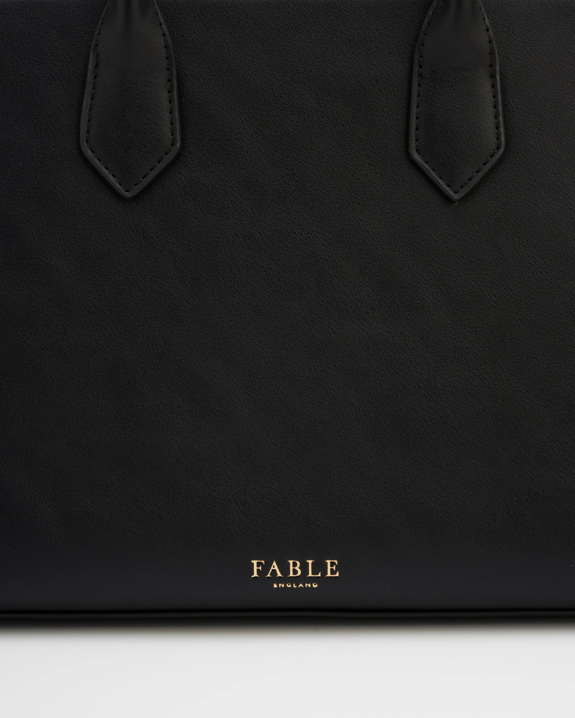 Black Structured Tote