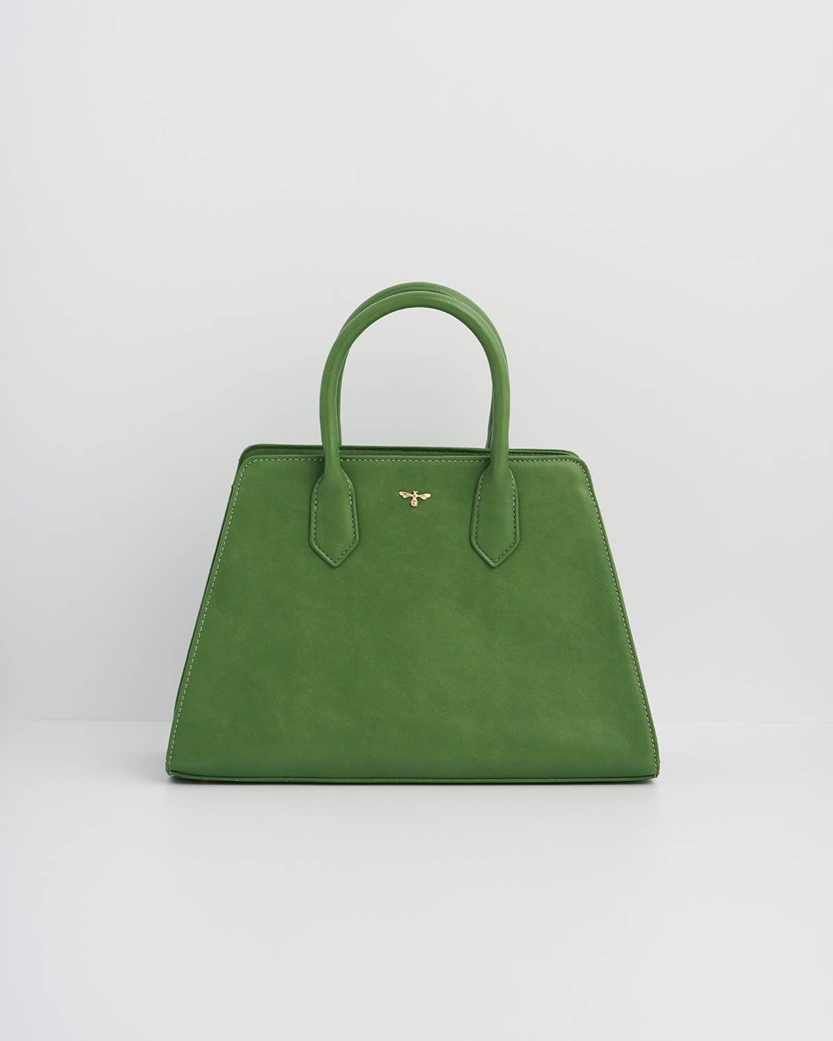 Garden Floral Green Structured Tote