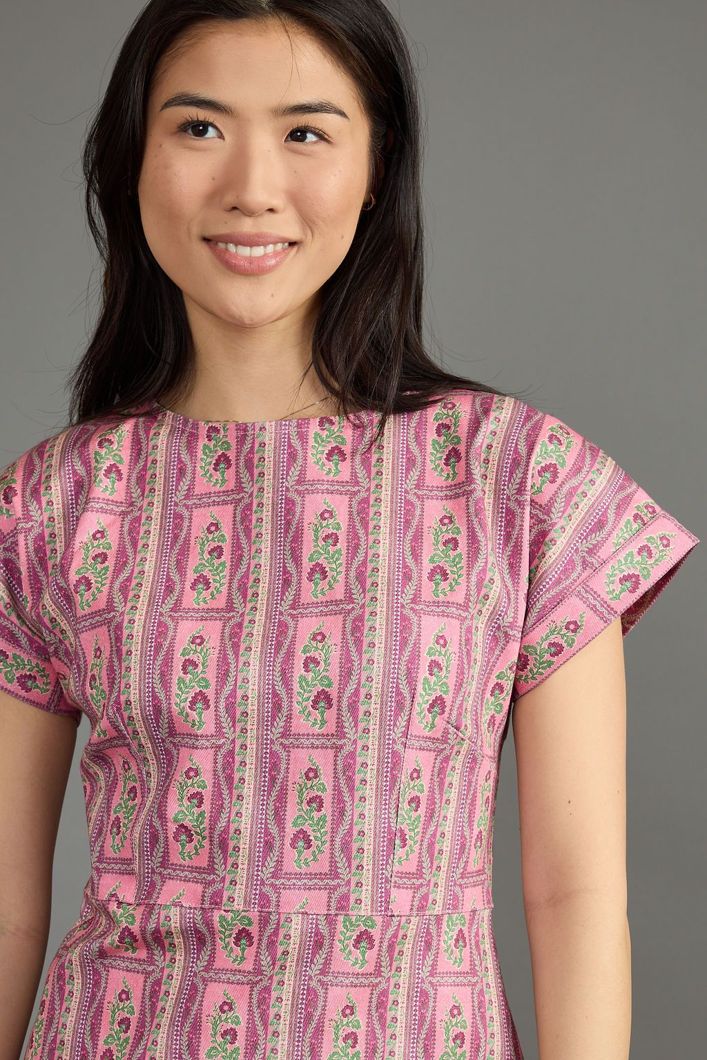 Conrad Dress in Terra Rose
