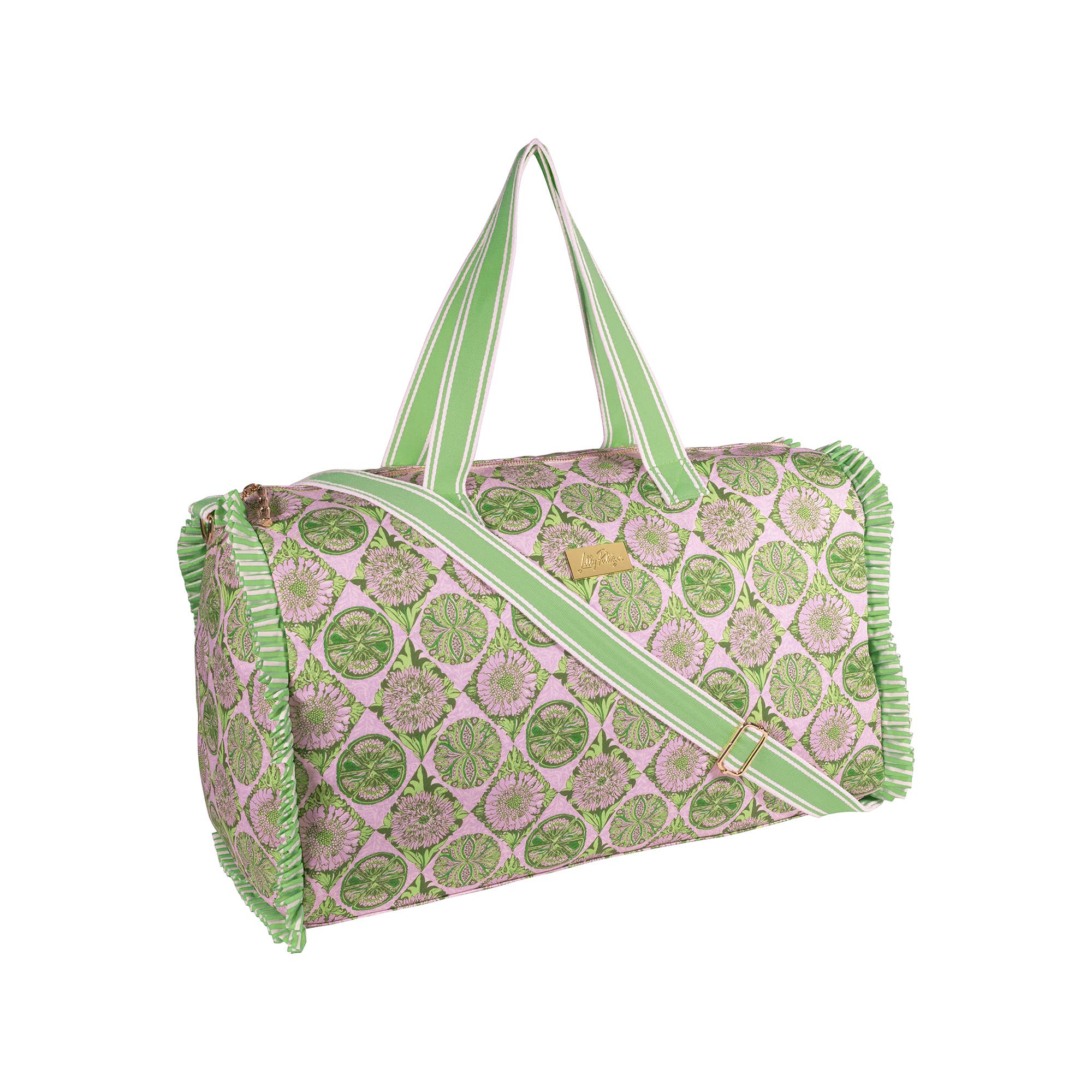 Duffle Tote, Tropical Tiles