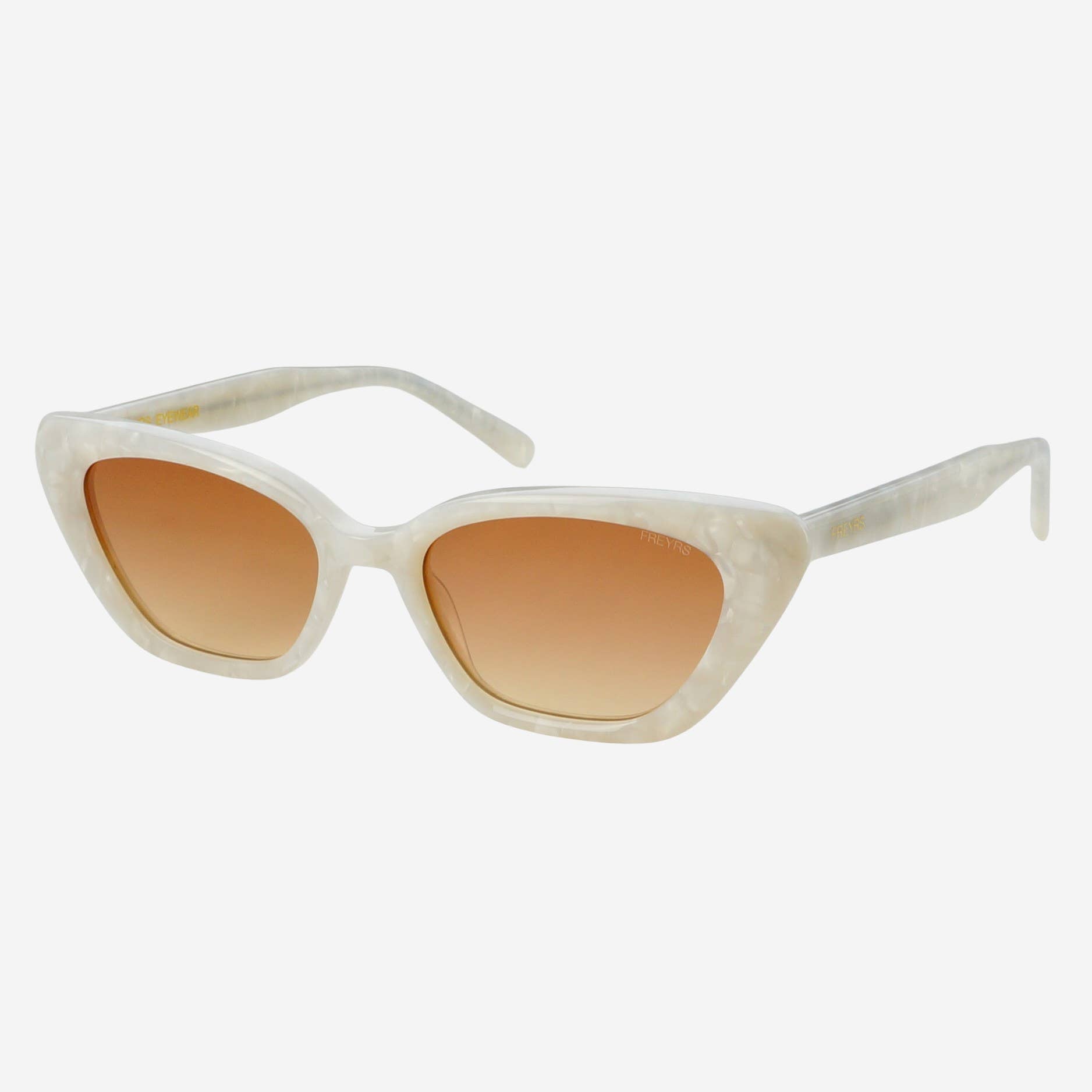 Mia Cat Eye Womens Sunglasses in Pearl