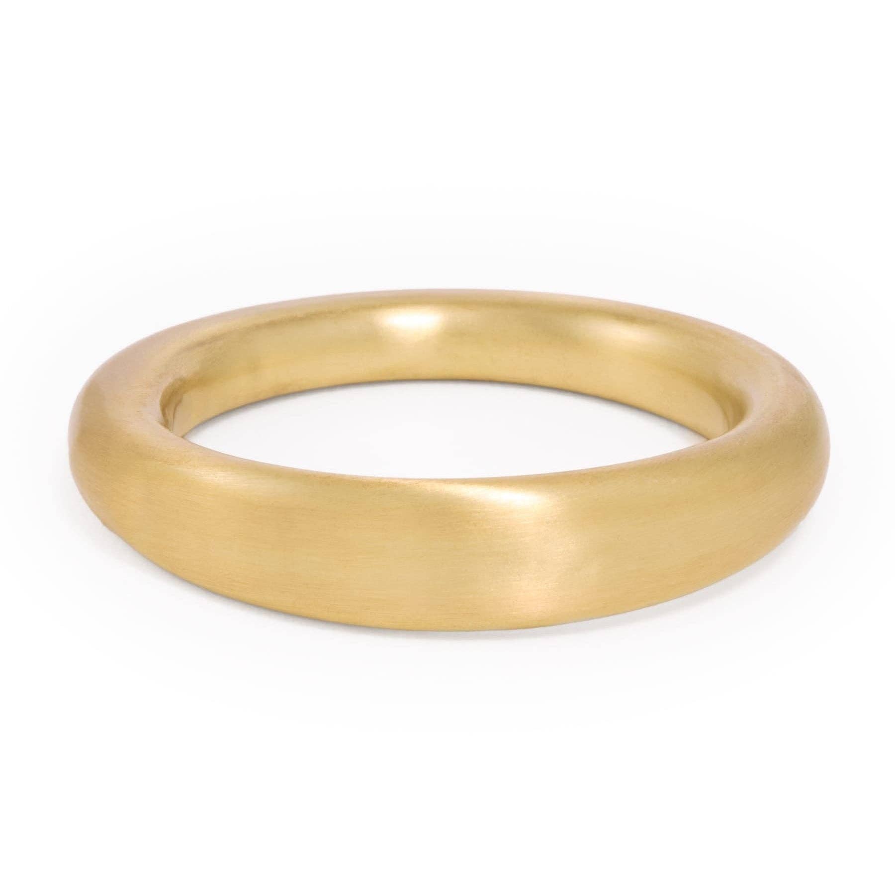 Cora Single Bangle Matte Brass