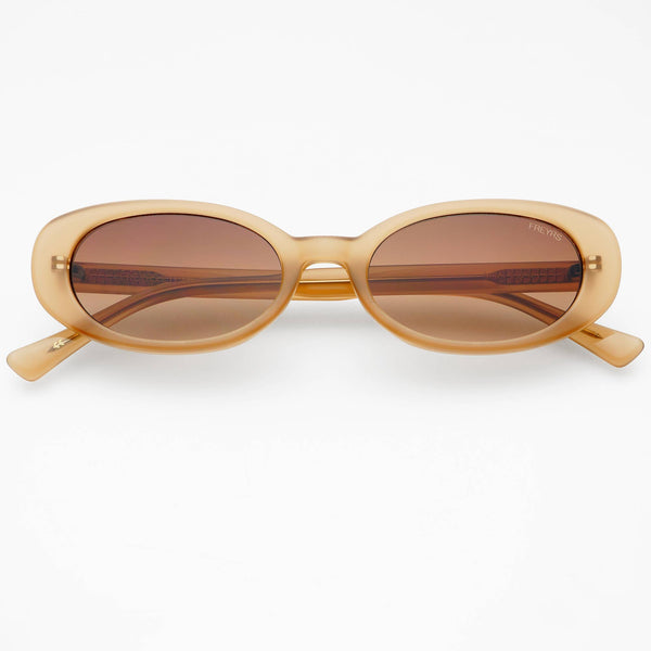 Mimi Oval Sunglasses in Sand