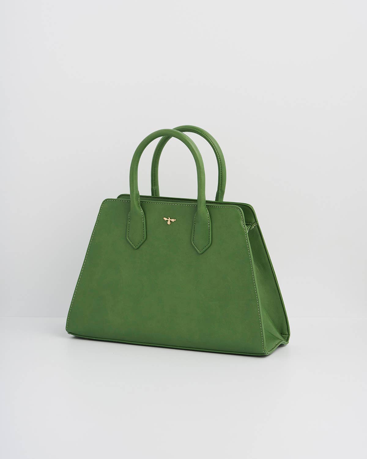 Garden Floral Green Structured Tote