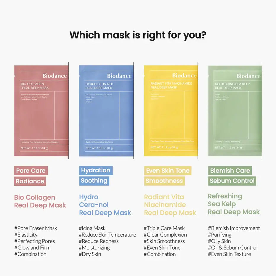 BIODANCE Bio-Collagen Real Deep Face Sheet Mask