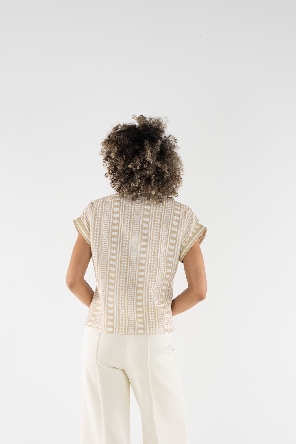 Riviera Top in Piazza Stripe