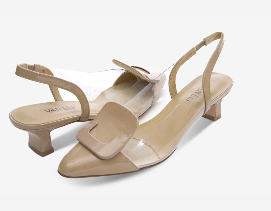 Tamira Heel in Light Taupe