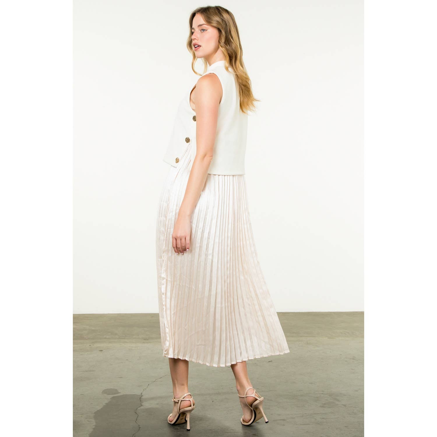 Davis Dress in Cream