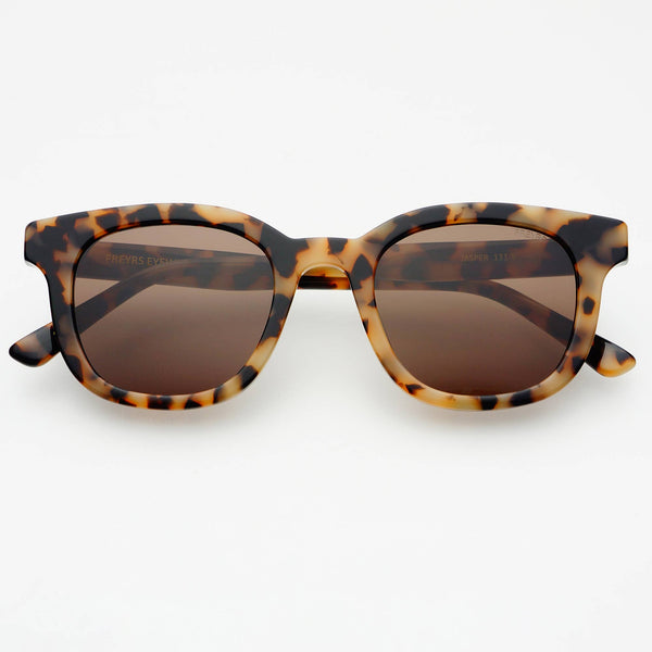 Jasper Unisex Sunglasses in MIlky Tortoise