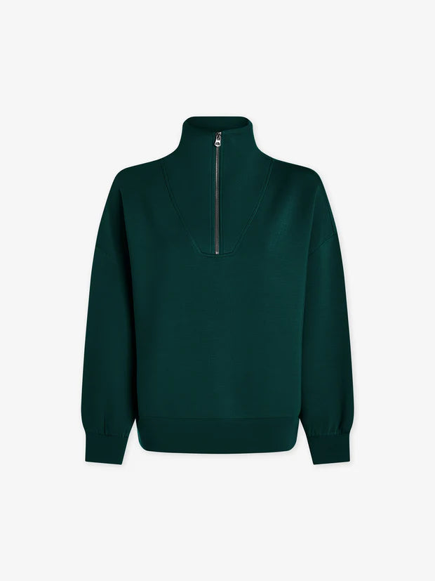 Hawley Half-Zip Sweatshirt in Forest