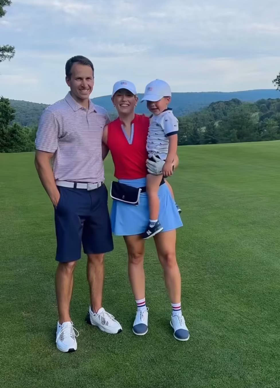 American Flag Bow Baseball Hat (Adult)