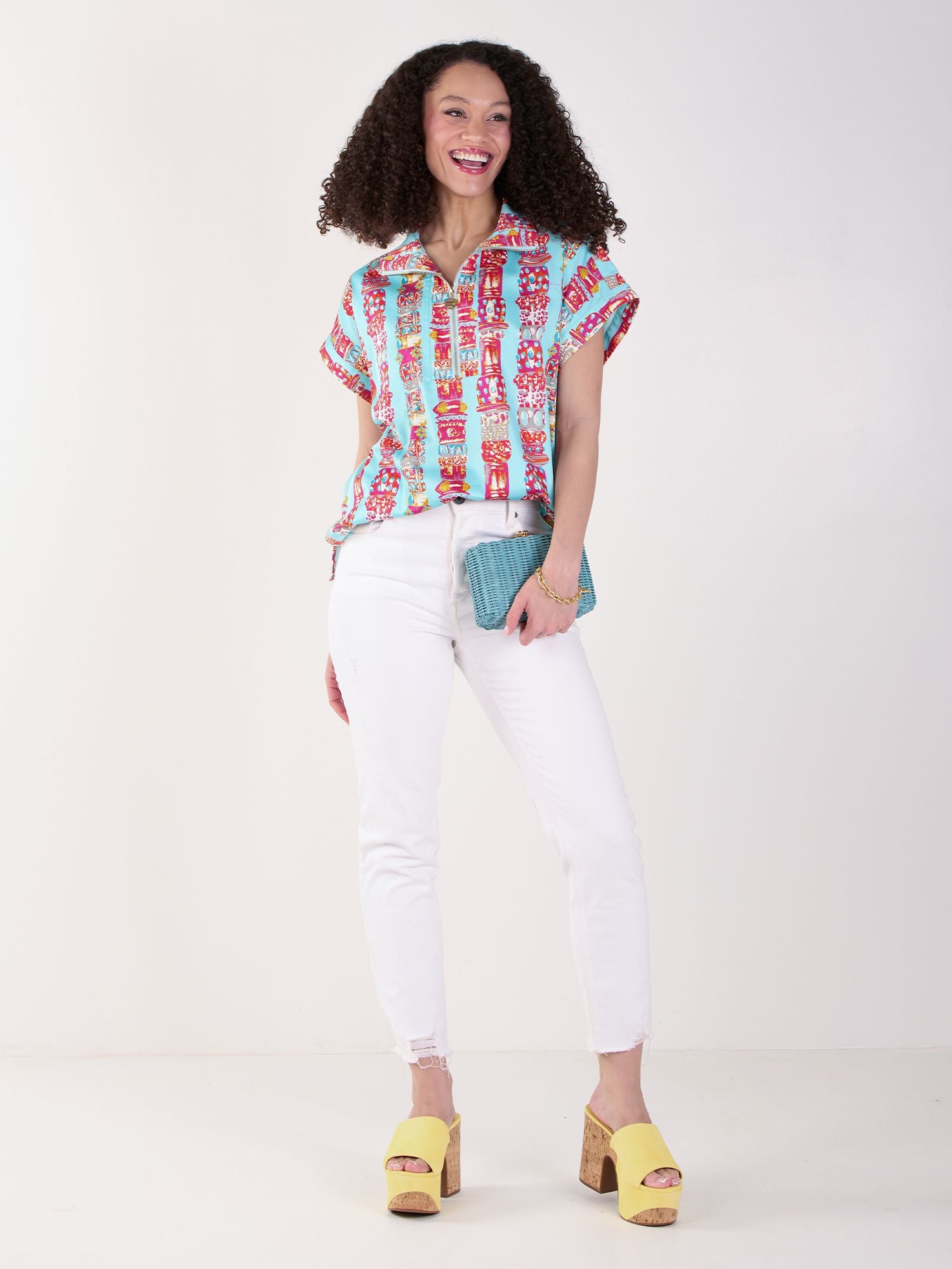 Poppy Pullover in Iconic Iris