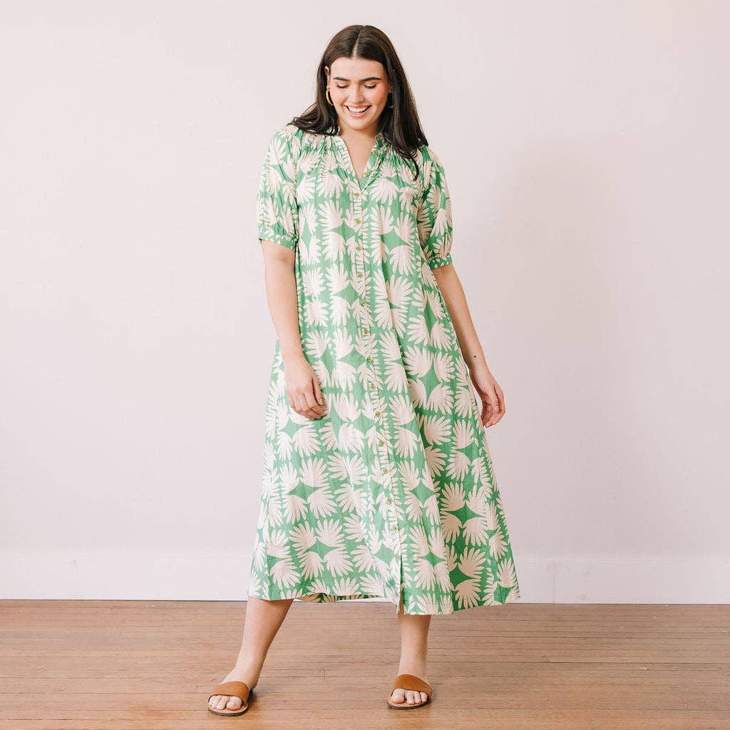 Oasis Dress in Viridian Tile