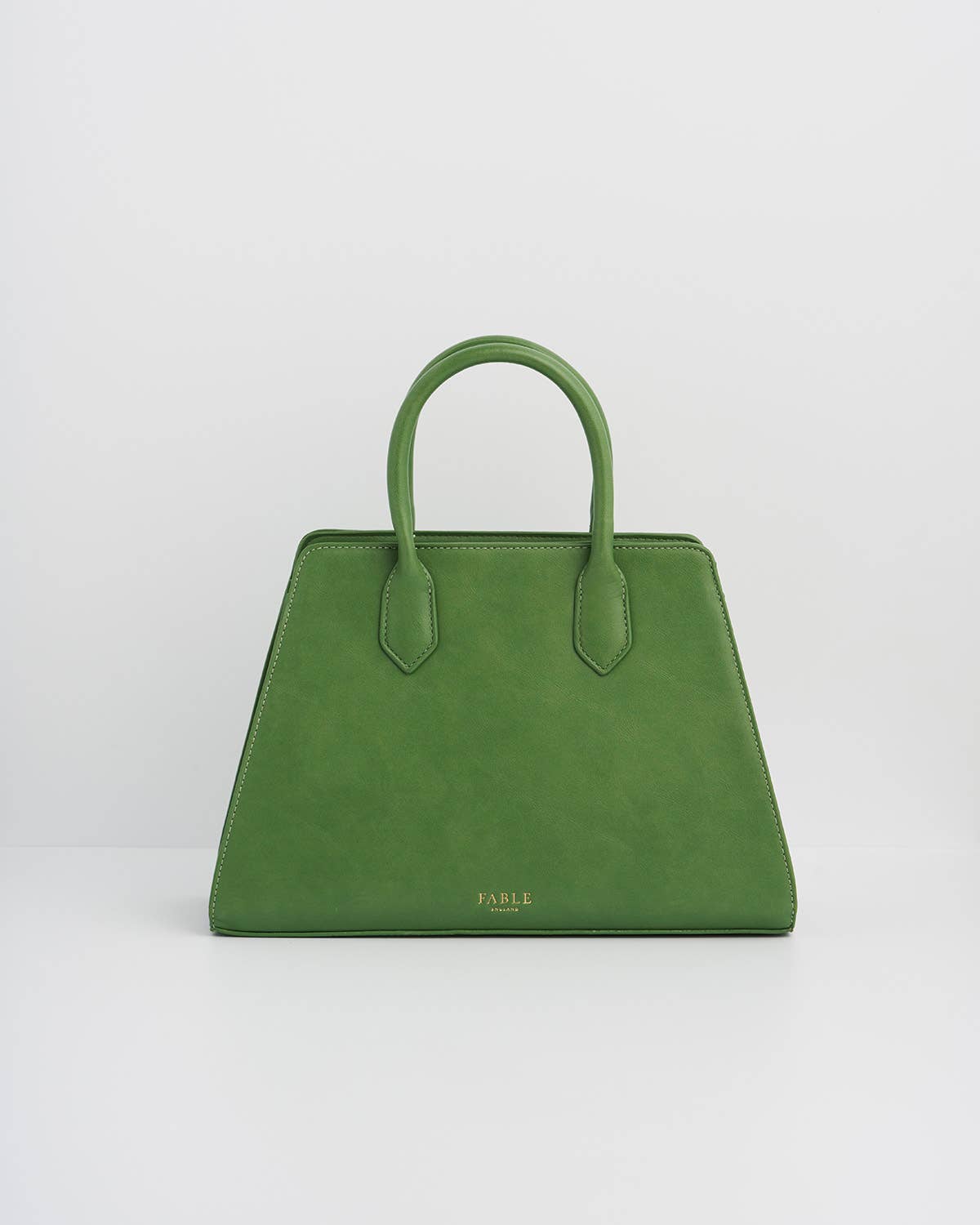 Garden Floral Green Structured Tote