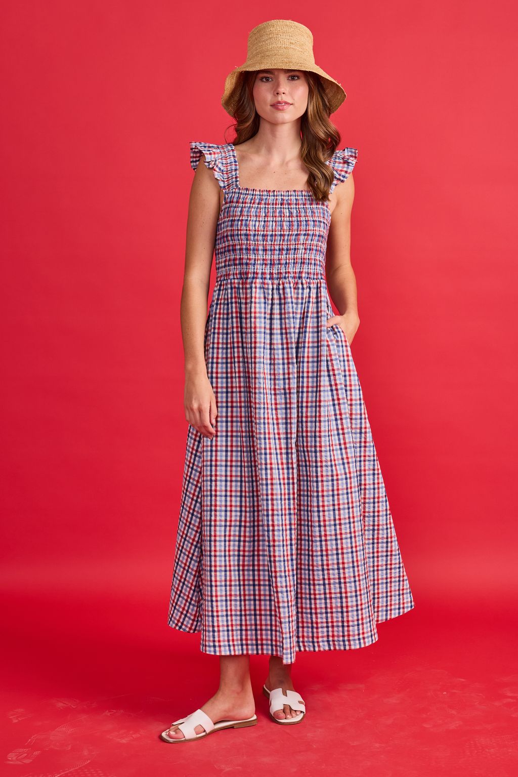 Sage Dress in Independence