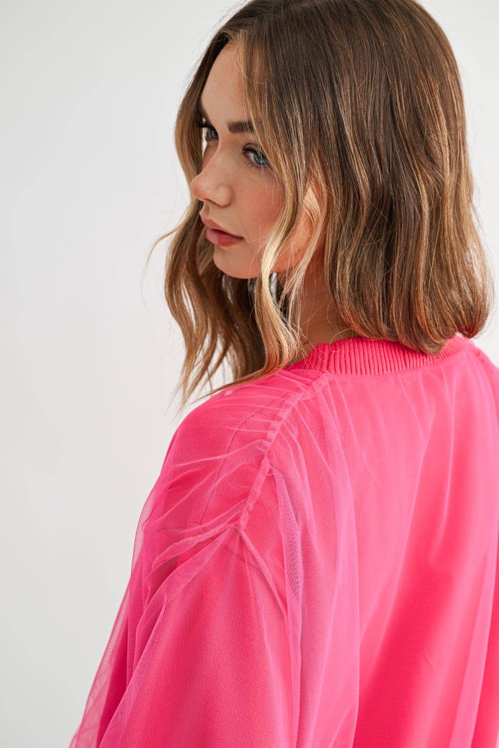 Steven Cardigan in Hot Pink