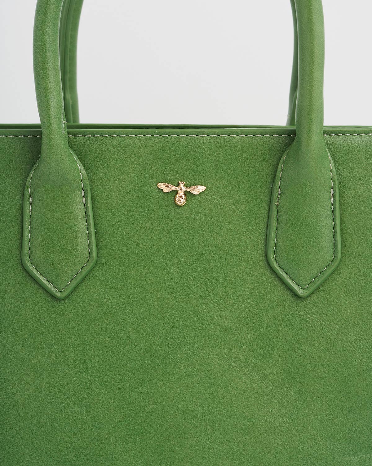 Garden Floral Green Structured Tote
