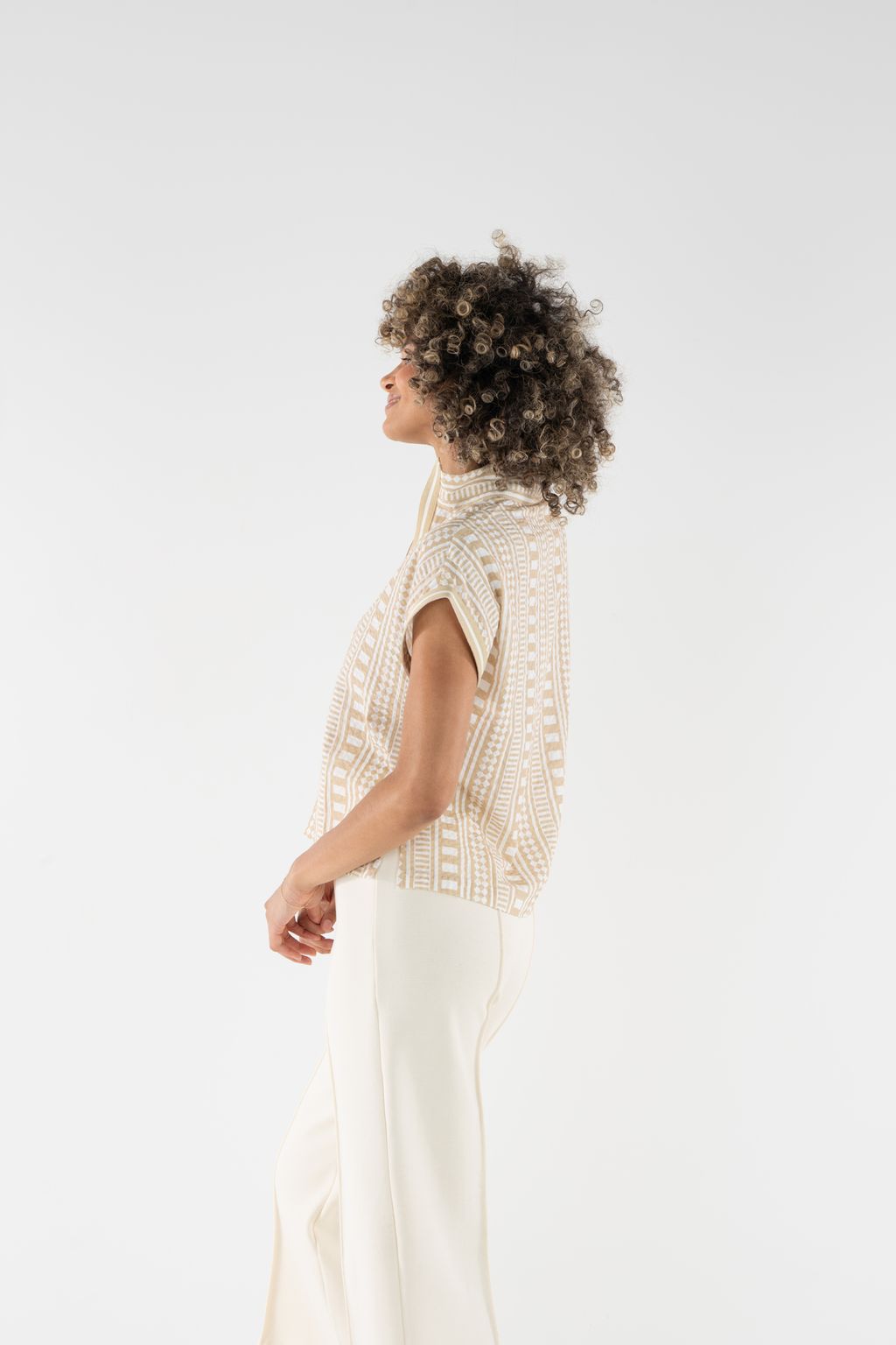 Riviera Top in Piazza Stripe