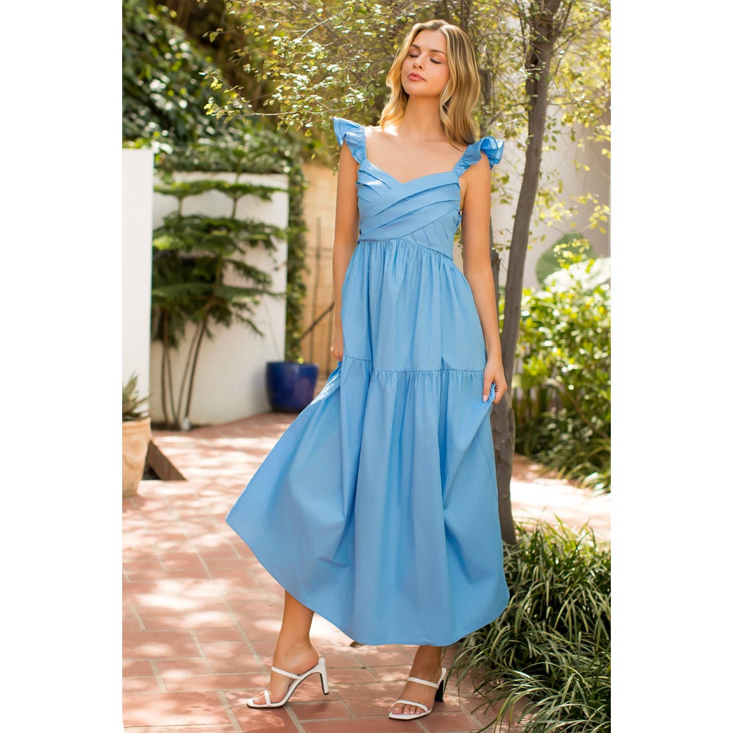 Sierra Maxi Dress in Blue