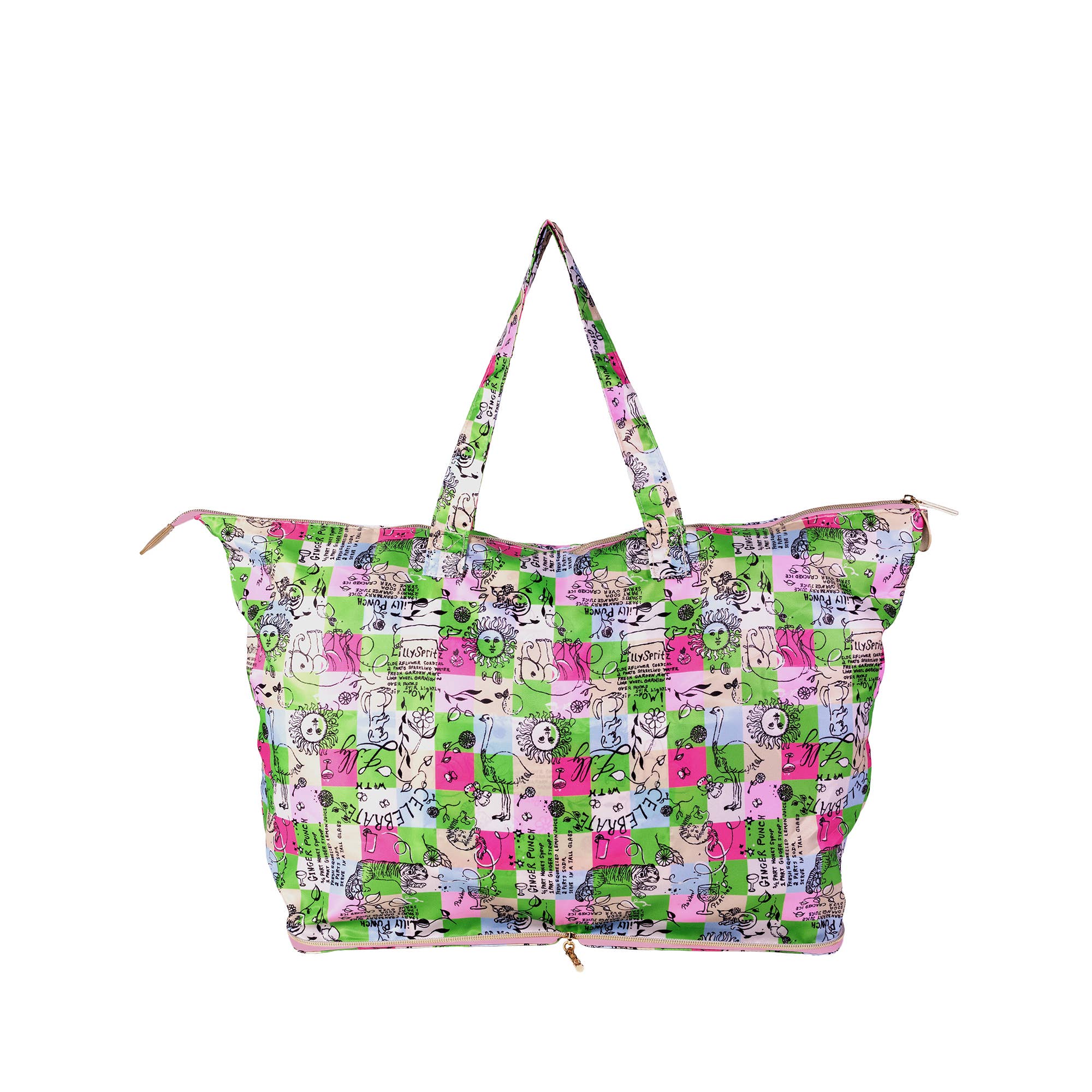Packable Tote in Celebrate with Lilly Patch
