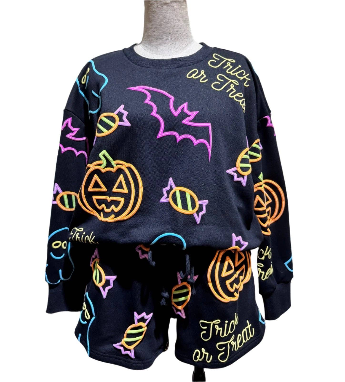 Neon Nights Trick or Treat Sweatshirt