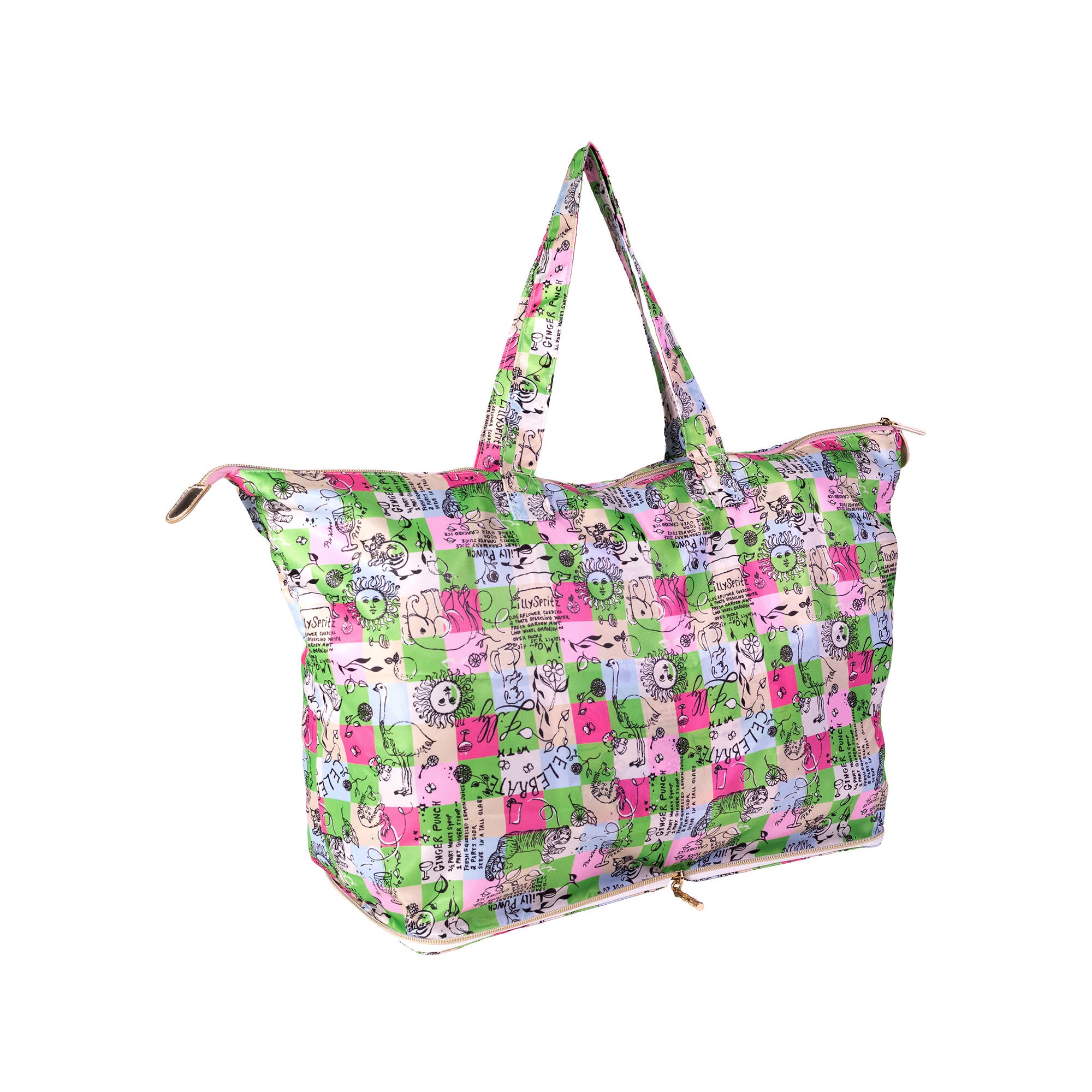 Packable Tote in Celebrate with Lilly Patch