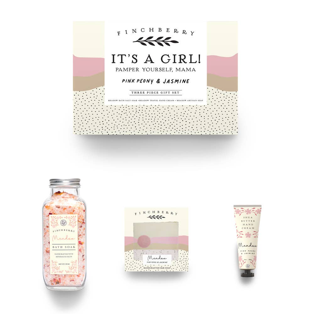 It's a Girl 3 piece Gift Set