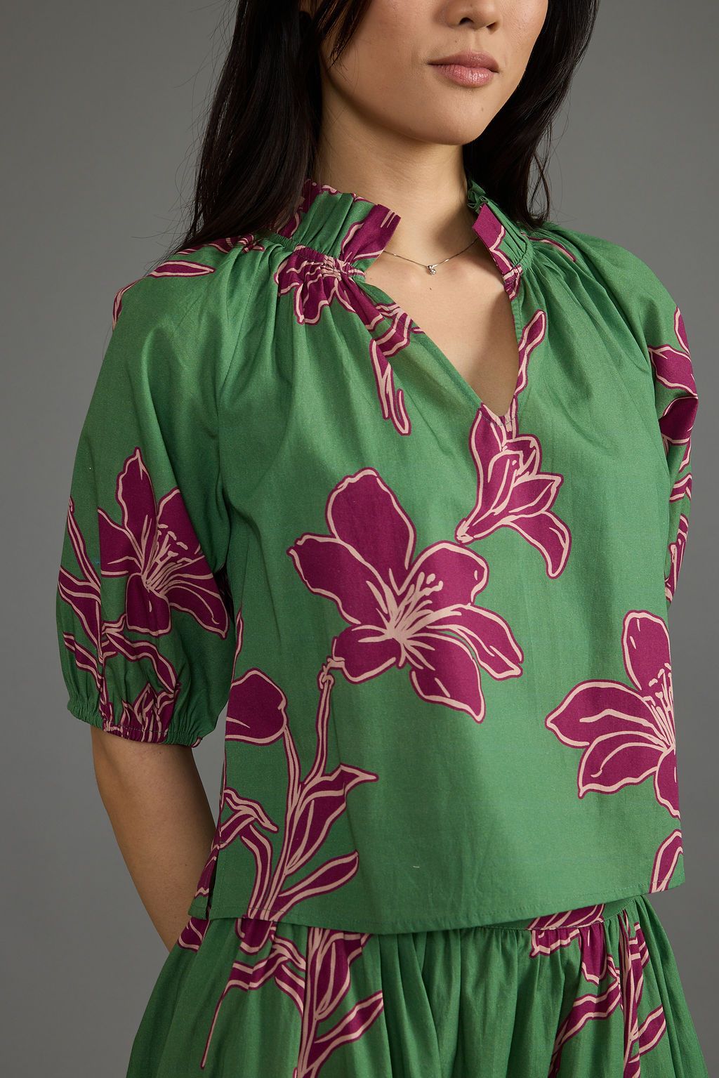 Trish Top in Verde Orchid